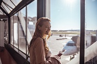 Woman at the airport